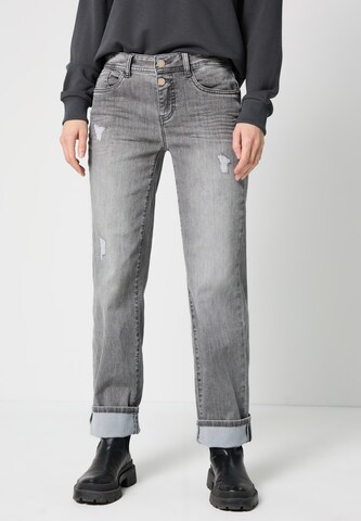 Street One Studio Regular Jeans in Grey: front