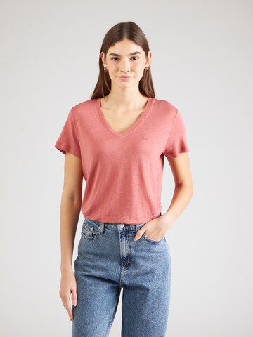 Lee T-Shirt 'V NECK TEE' in Pink: Vorderseite