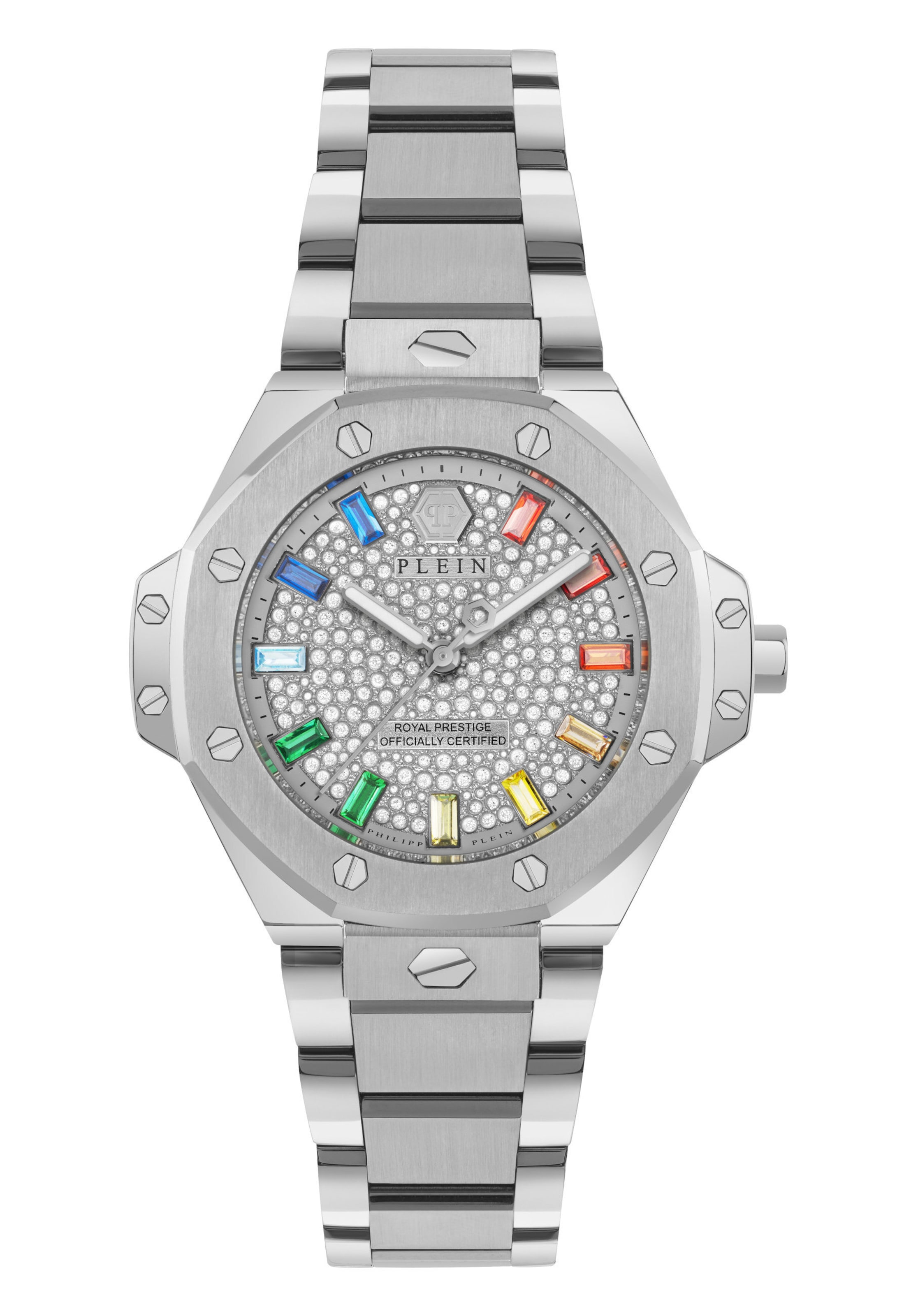 Montre à affichage analogique 'Royal Prestige' Philipp Plein Watches en argent : devant