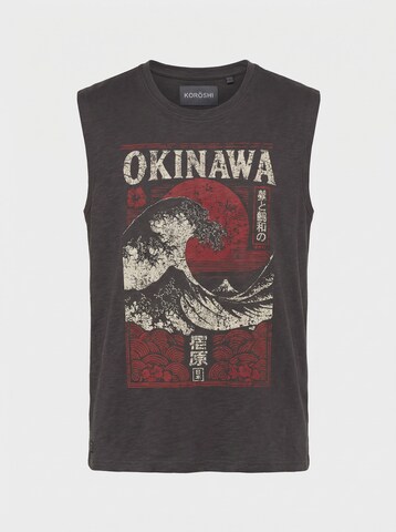 Maglietta di KOROSHI in nero: frontale