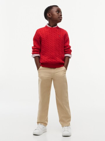 TOMMY HILFIGER Sweater 'Essential' in Red