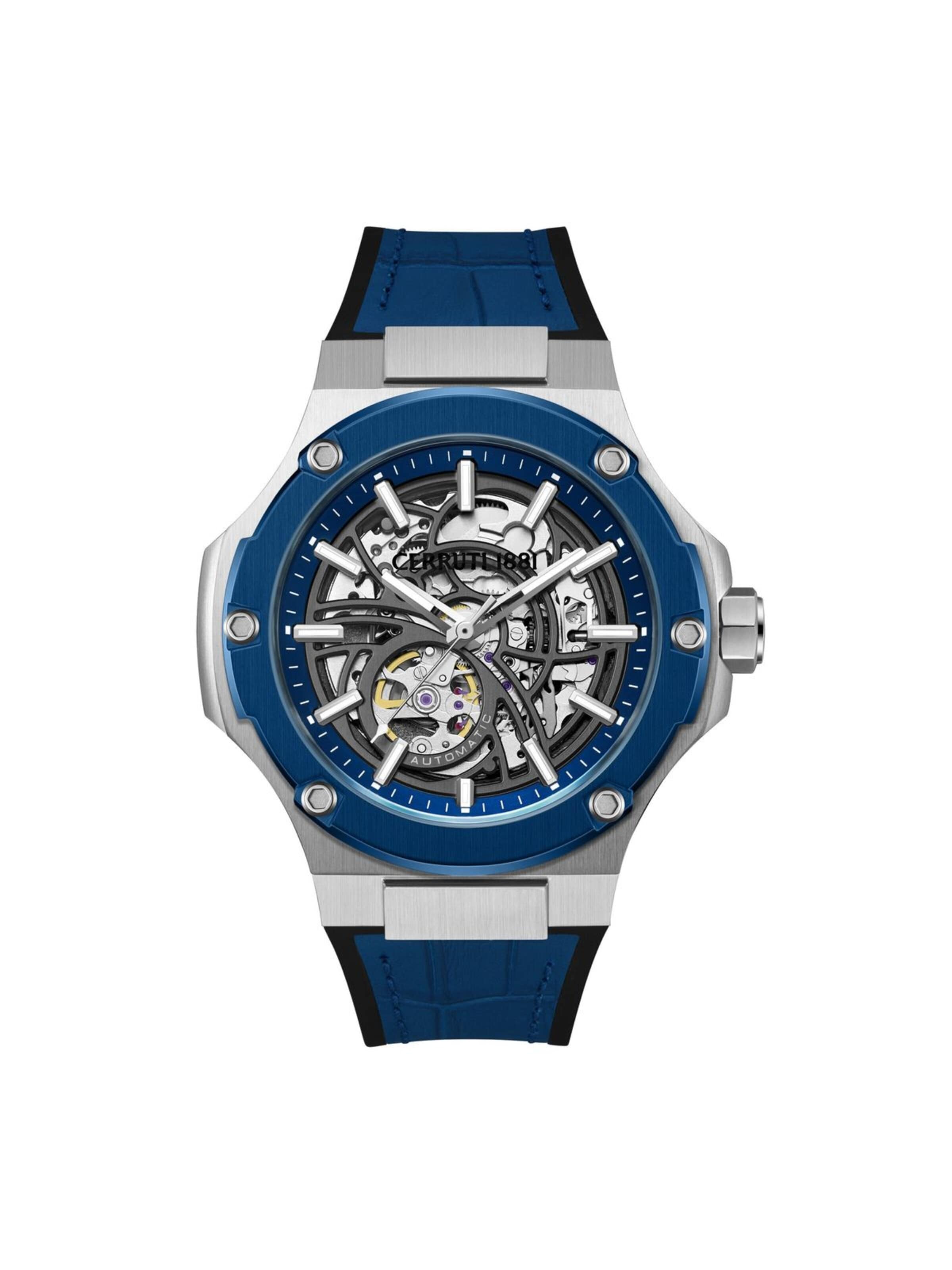 CERRUTI 1881 Analoguhr 'Automatic watch Lucardo'‌‌‌‌‌‌‌‌‌ in Blau: Vorderseite