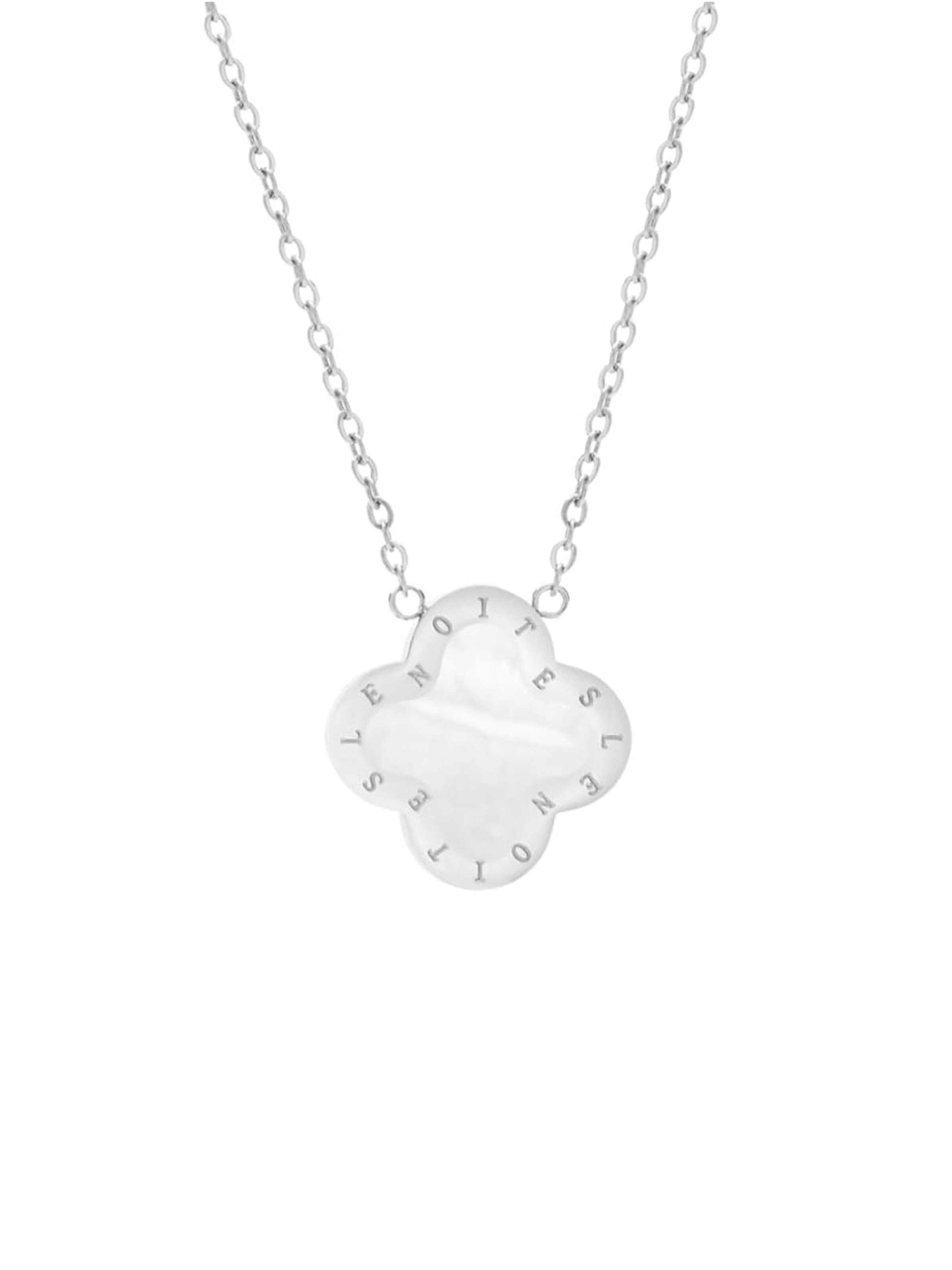 Lenoites Necklace 'Four-leaf Clover 9' in Silver