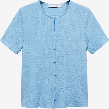 Cardigan 'EDAM' MANGO en bleu : devant