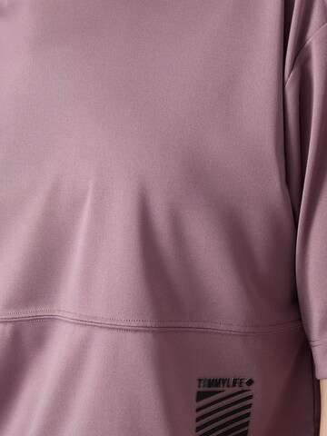 Maglia extra large di Tommy Life in lilla