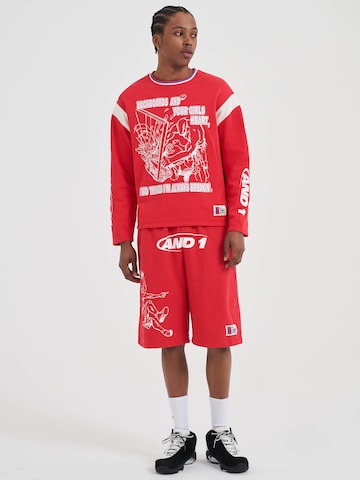 Loosefit Pantalon 'Off The Rim' AND1 en rouge : devant
