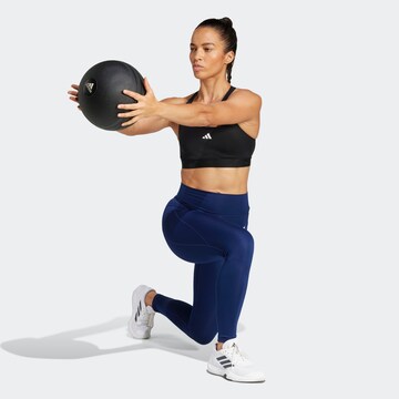 ADIDAS PERFORMANCE Skinny Spodnie sportowe 'Opt Ess' w kolorze niebieski