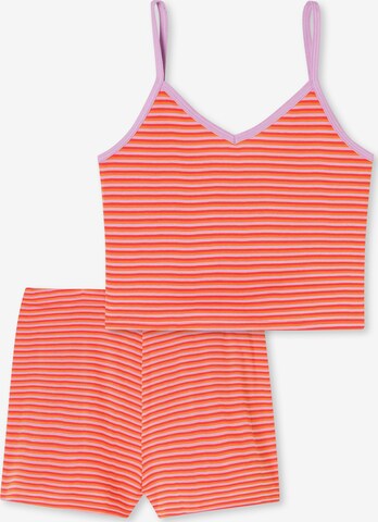 SCHIESSER Shorty Nightwear in Orange: predná strana