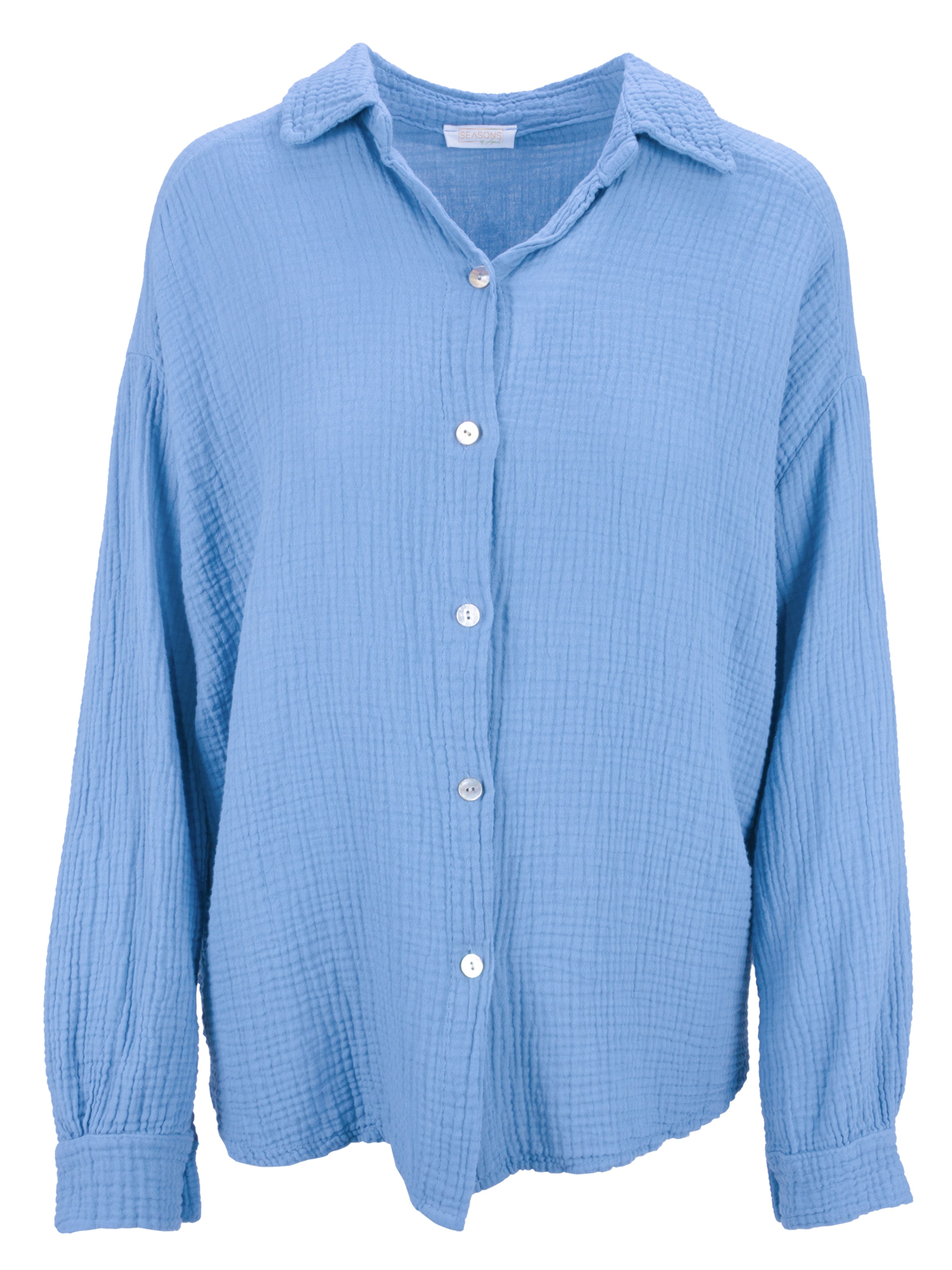 Seasons of April Blouse 'Sasha' in Blauw: voorkant