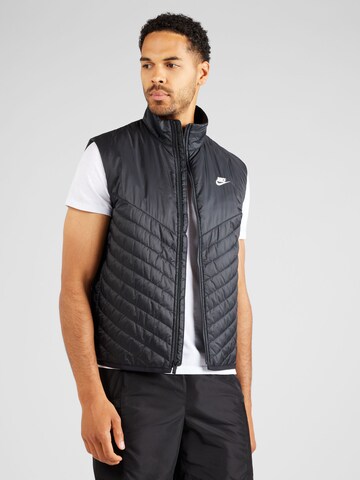 Gilet Nike Sportswear en noir : devant