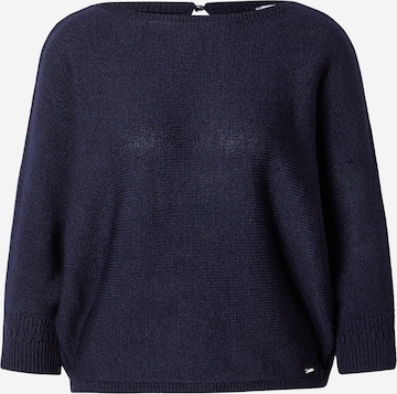 MORE & MORE Sweater 'Dolman' in Blue: front