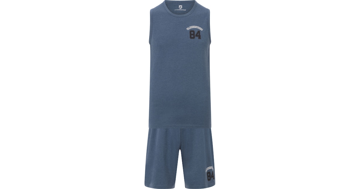 Jan Vanderstorm heren korte pyjama audun, zwart, 6XL Jan Vanderstorm heren korte pyjama audun, zwart, 6XL