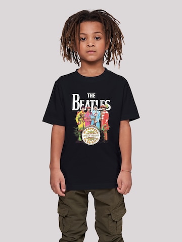 F4NT4STIC Shirt 'The Beatles Band' in Schwarz: predná strana
