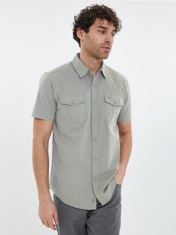 Regular fit Camicia 'Furore' di Threadbare in grigio: frontale