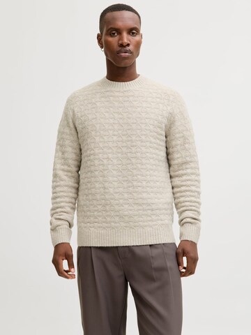 JACK & JONES Trui 'Simon' in Beige: voorkant