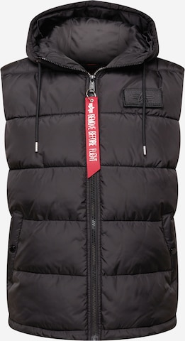 ALPHA INDUSTRIES Weste in Schwarz: predná strana