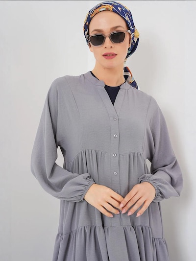 Bigdart Jurk in de kleur Grijs, Productweergave