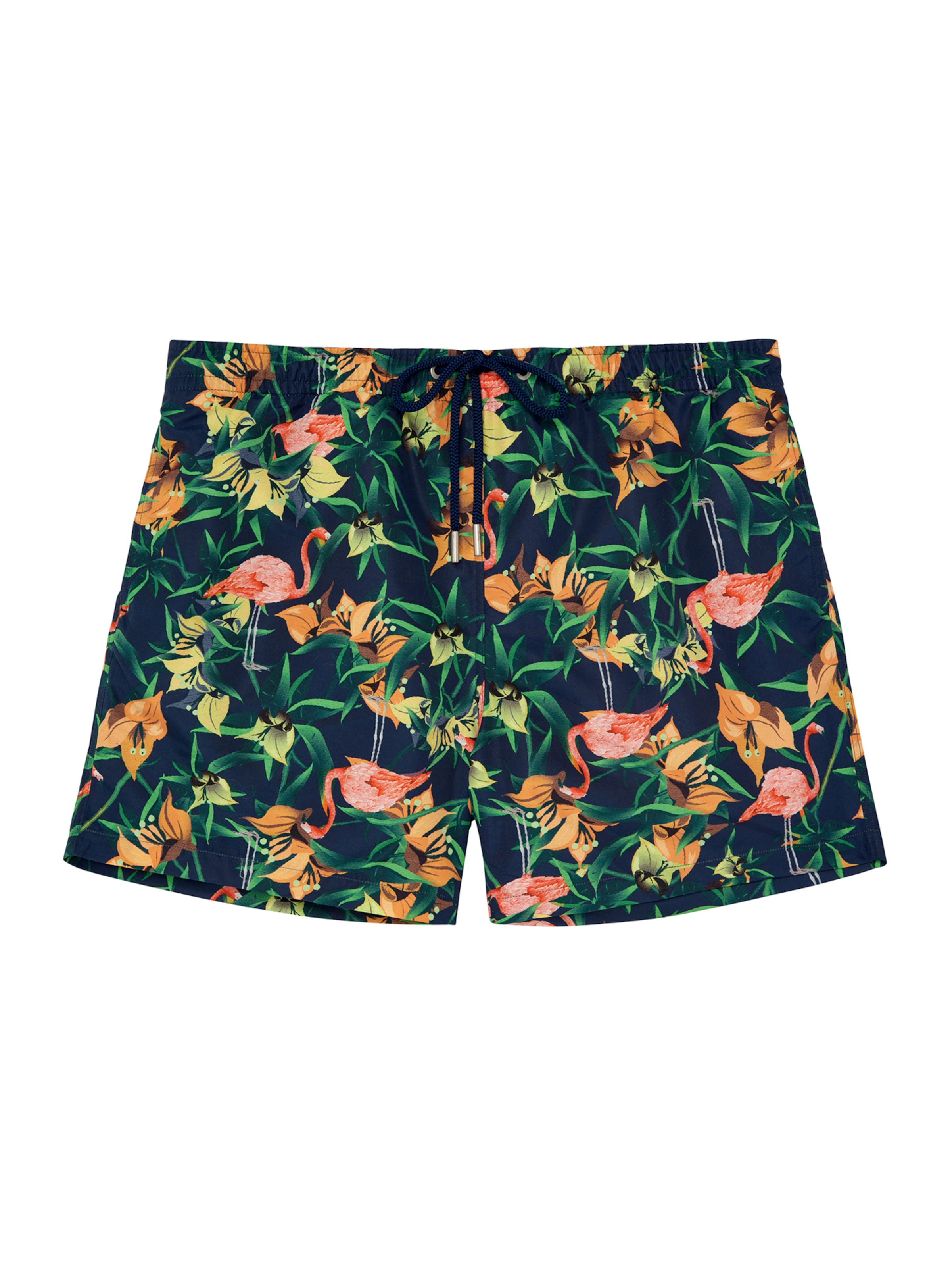 HOM Badeshorts ' Flamingo Beach Boxer ' in Mischfarben: Vorderseite
