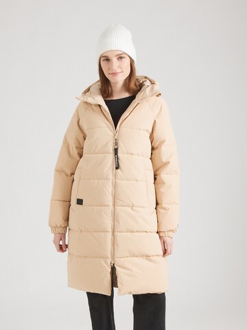 ICEPEAK Outdoormantel 'Adata' in Beige: voorkant