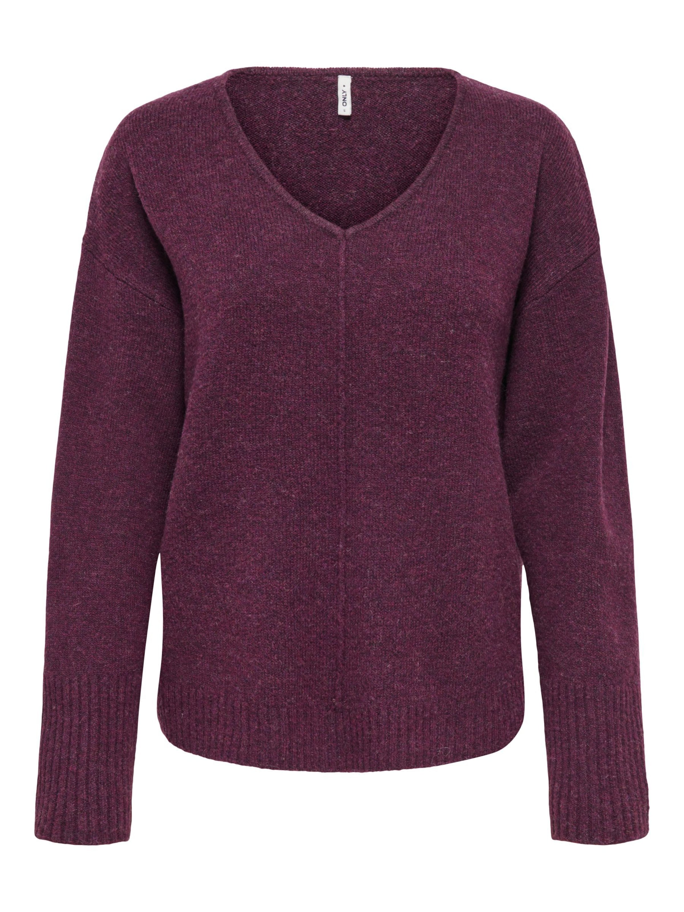 Pull-over 'ONLWhitney' ONLY en violet : devant