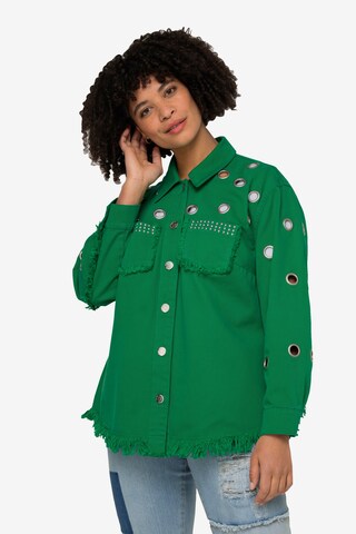 Angel of Style Between-Season Jacket in Green: front