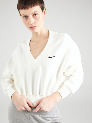 Nike Sportswear Sweatshirt 'Phoenix Fleece' in Weiß