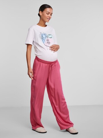 Pieces Maternity Wide leg Παντελόνι 'HYA' σε ροζ