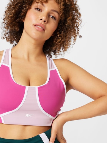 Reebok Bustier Sport bh in Roze