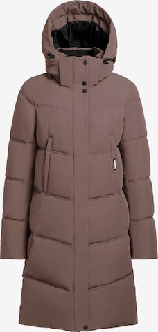 khujo Winterjas ' GRAYA ' in Bruin: voorkant