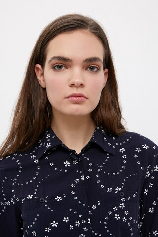 Finn Flare Jurk 'Plissee' in Blauw