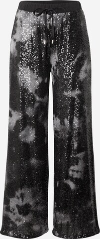 Wide Leg Pantalon 'LUNGO' Liu Jo en noir : devant