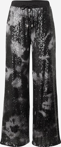 Wide Leg Pantalon 'LUNGO' Liu Jo en noir : devant