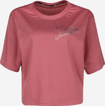 T-shirt fonctionnel PUMA en rose : devant