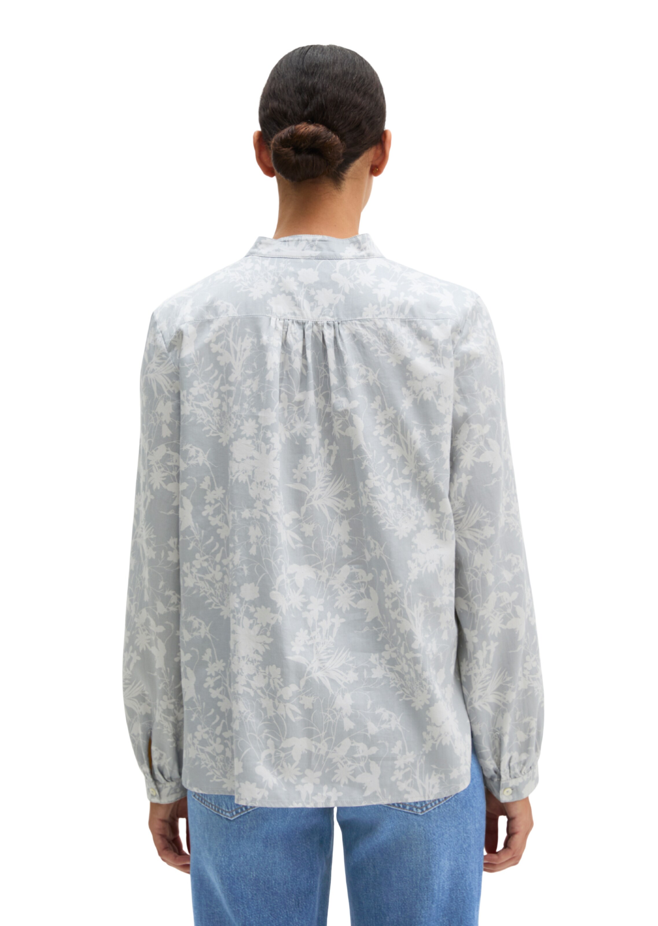 Marc O'Polo Blouse in Blauw: terug