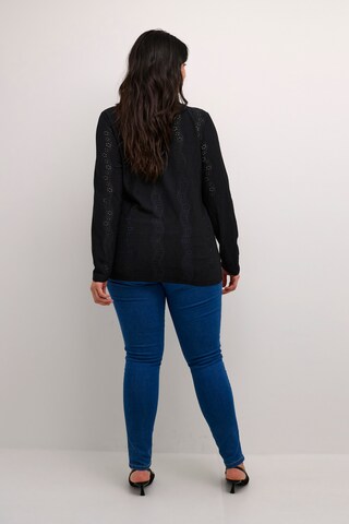 KAFFE CURVE Blouse 'Celina' in Zwart