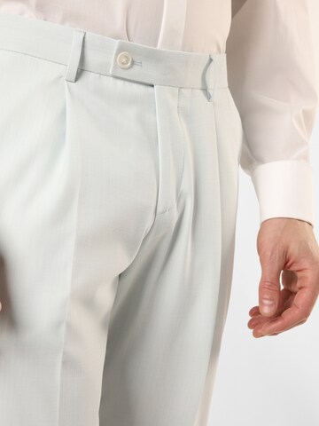 Finshley & Harding London Slim fit Pleat-front trousers ' Hoxdon ' in Blue