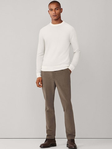 Hackett London Pullover 'Honeycomb' in Weiß