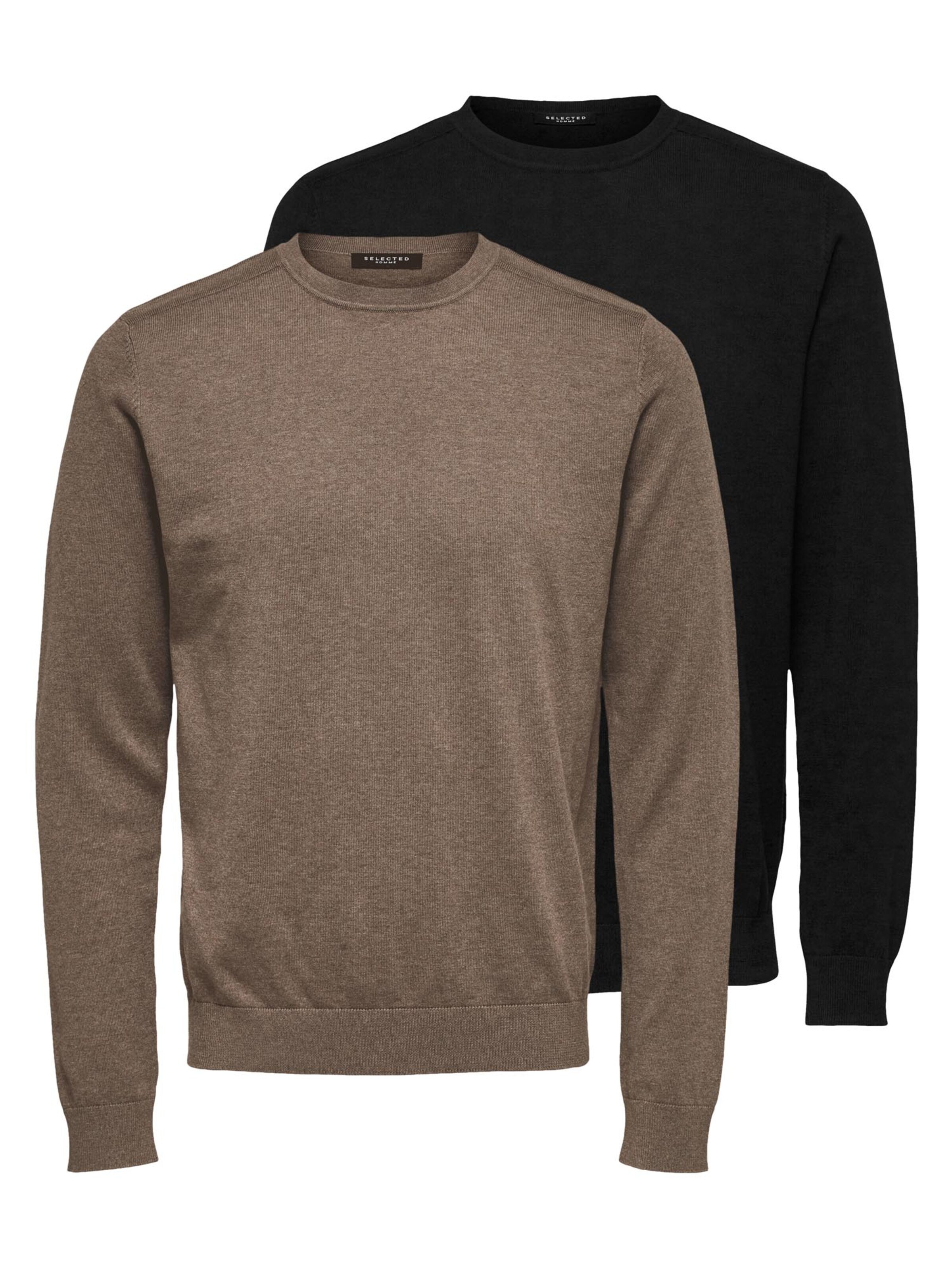 SELECTED Sweater 'Berg' in S in Chocolate, Item view
