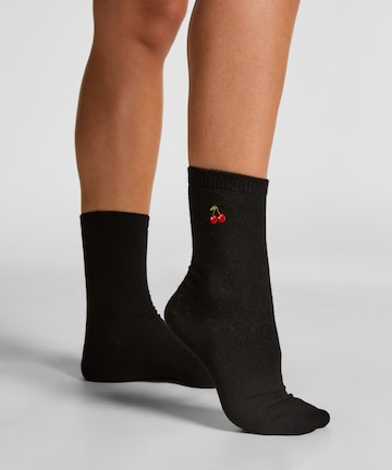 Chaussettes Hunkemöller en noir : devant