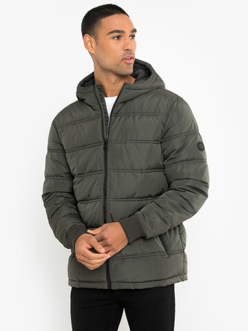 Threadbare Winter Jacket 'Beechwood' in Grey