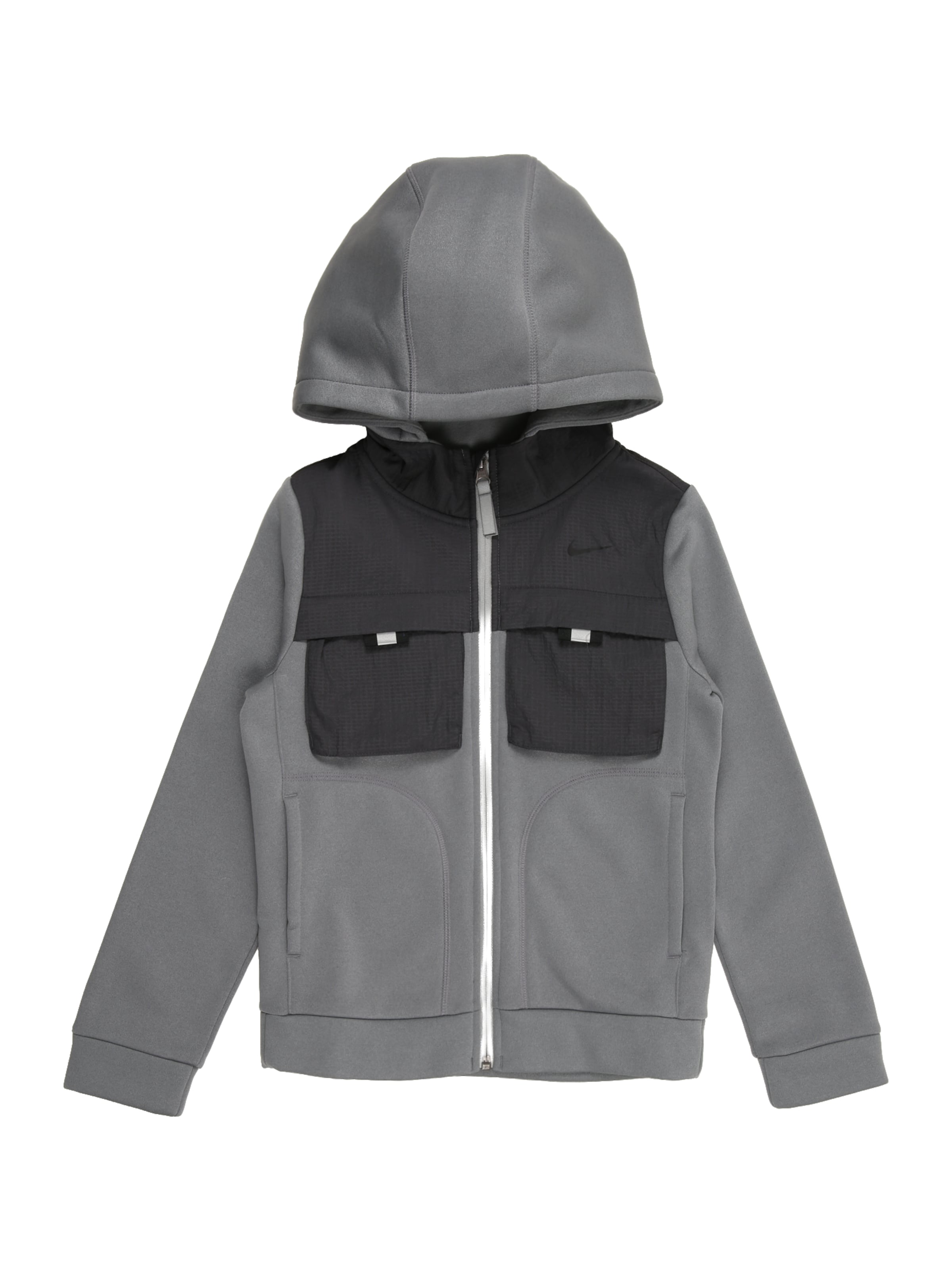 Nike Sportswear Кофта на молнии 'CITY UTILITY' в Серый: спереди