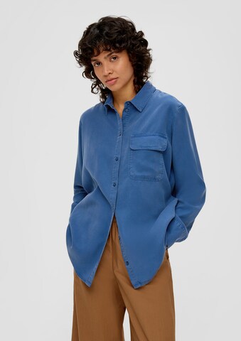 s.Oliver Blouse in Blauw: voorkant