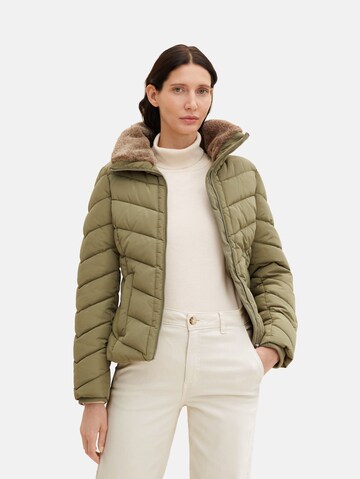 TOM TAILOR Winter Jacket in Green