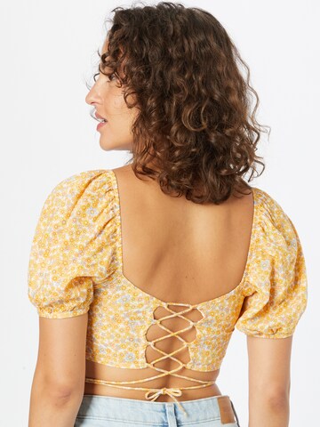 Motel Blouse 'Yuja' in Yellow