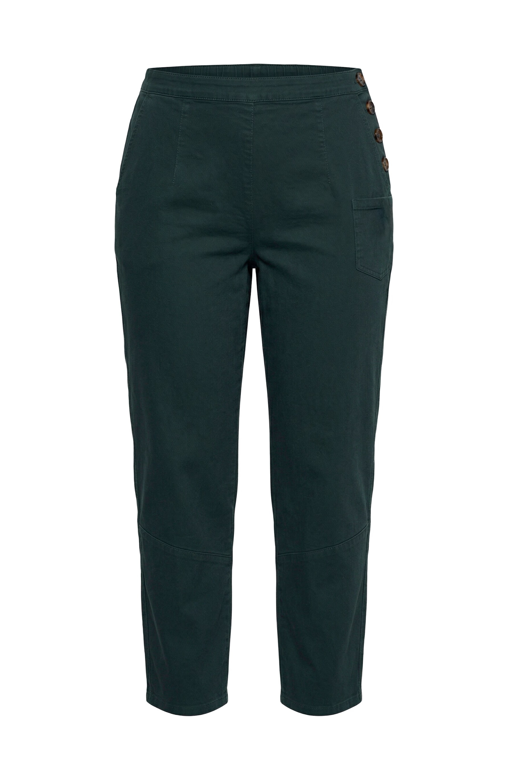 Ulla Popken Regular Jeans in Green: front