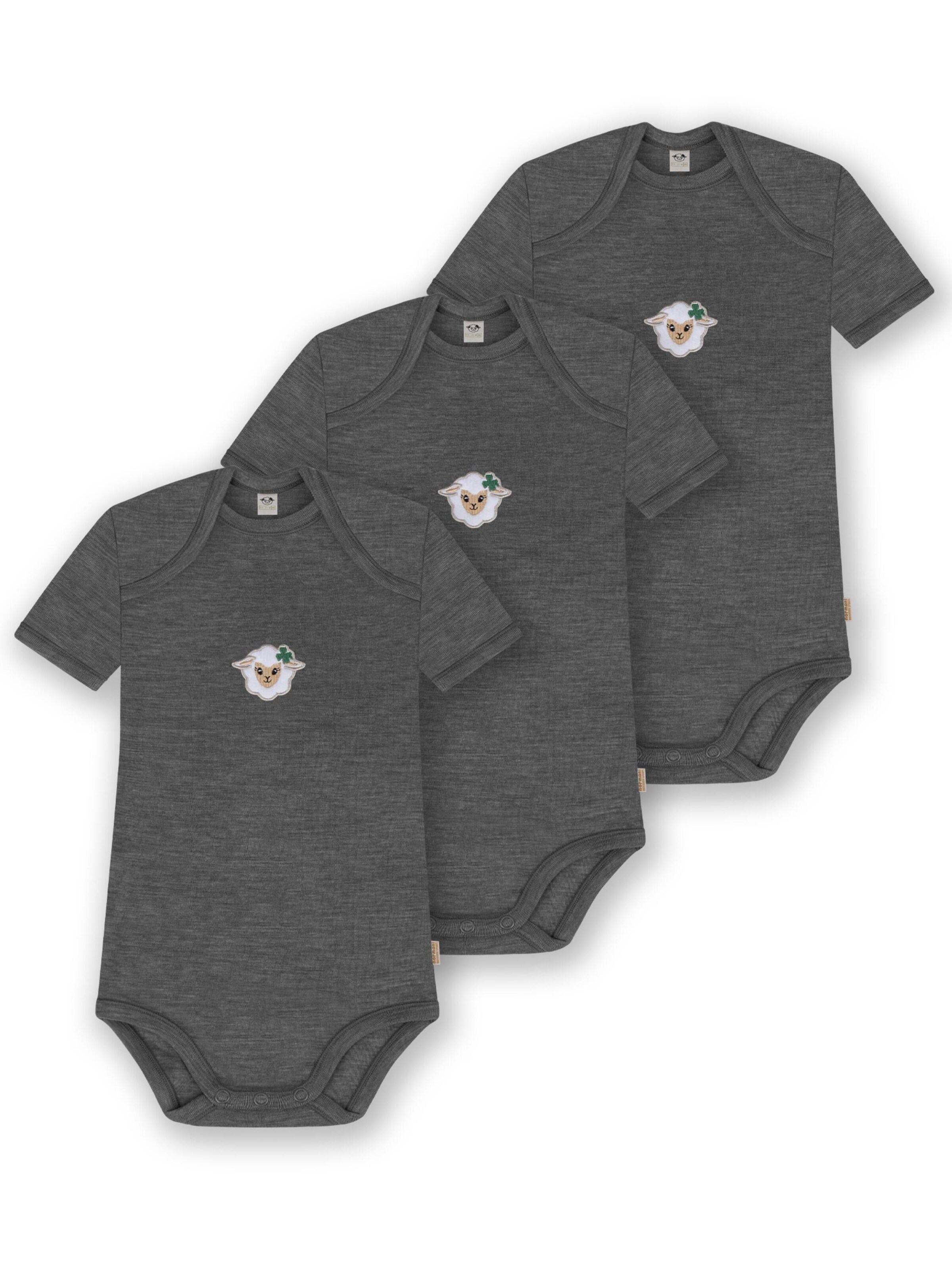 Barboteuse / body 'Tauranga' normani en gris : devant