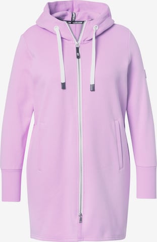 LAURASØN Sweatjacke in Lila: Vorderseite