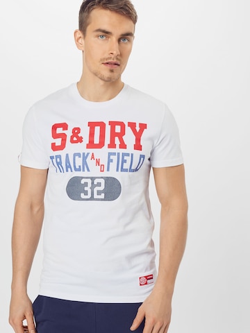 Superdry - Tapered Camiseta en blanco: frente