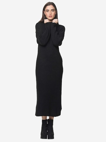 Elara Kleid in Schwarz: Vorderseite