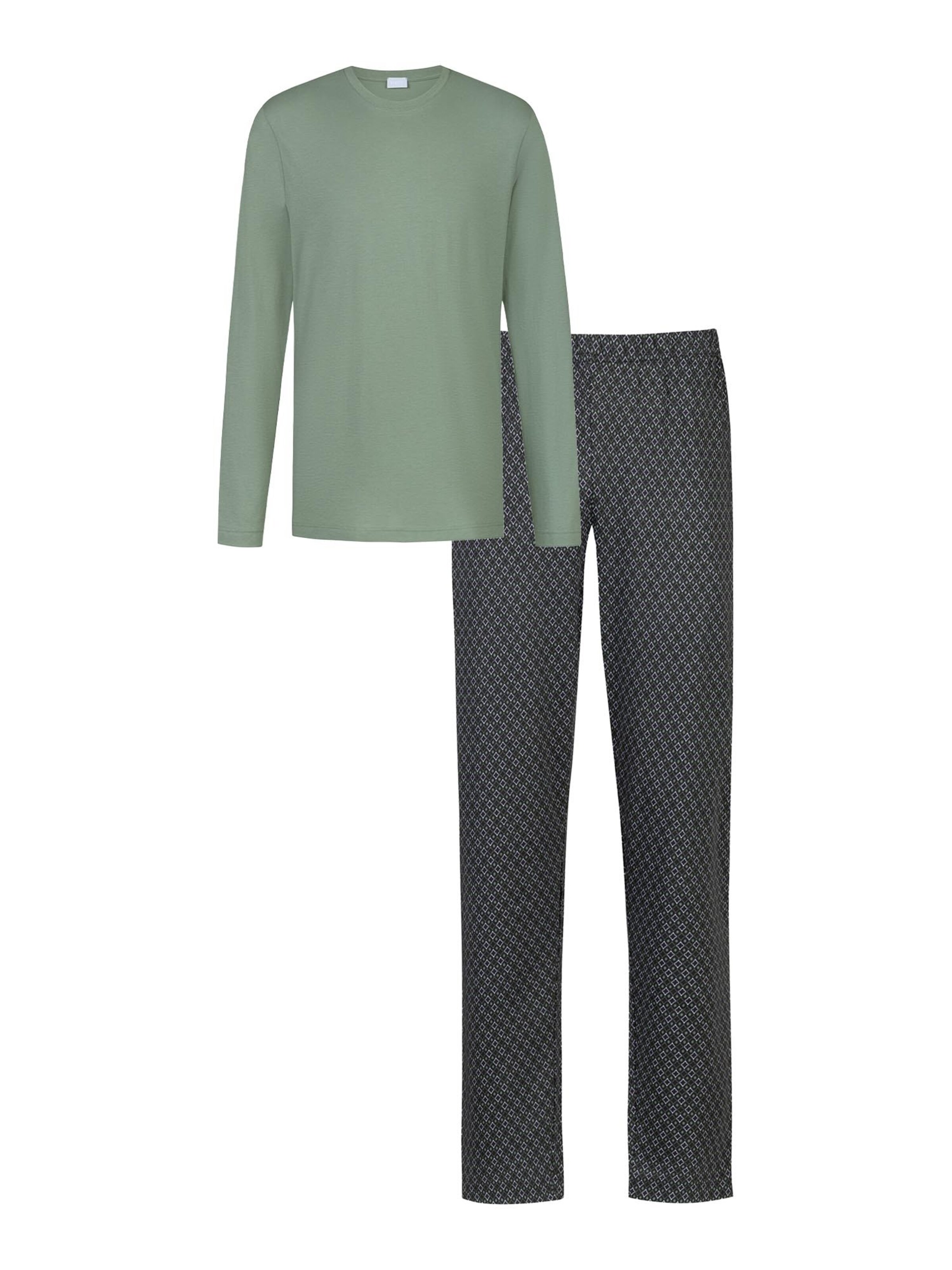 Mey Long Pajamas 'Midnight Classic' in Green, Item view